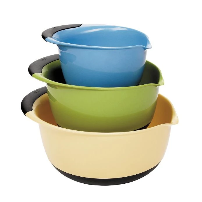 3-Piece Mixing Bowl Set - Assorted Colors 1 3-Piece Mixing Bowl Set - Assorted Colors