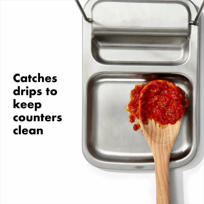 Stainless Steel Spoon Rest With Lid Holder 3 Stainless Steel Spoon Rest With Lid Holder - Image 3