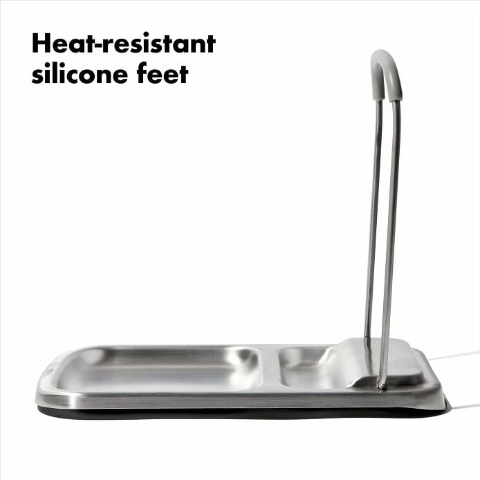 Stainless Steel Spoon Rest With Lid Holder 4 Stainless Steel Spoon Rest With Lid Holder - Image 4