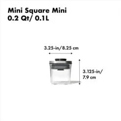 Steel POP Container - Mini Square (0.2 Qt) 11 Steel POP Container - Mini Square (0.2 Qt) -OXO Sale Store 3118500 stlminisquaremini