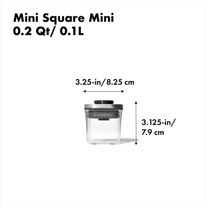 Steel POP Container - Mini Square (0.2 Qt) 6 Steel POP Container - Mini Square (0.2 Qt) - Image 6