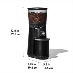 Conical Burr Coffee Grinder - Matte Black -OXO Sale Store brew 8722600 tbgmatteblack apdp 01 dim