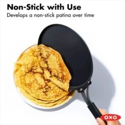 OXO Obsidian Carbon Steel 10" Crepe Pan With Silicone Sleeve -OXO Sale Store cc005102 001 4