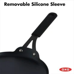 OXO Obsidian Carbon Steel 10" Crepe Pan With Silicone Sleeve -OXO Sale Store cc005102 001 5