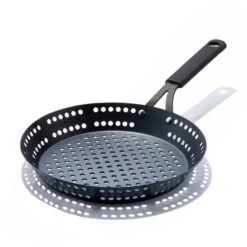 OXO Obsidian Carbon Steel 12" BBQ Frypan With Silicone Sleeve