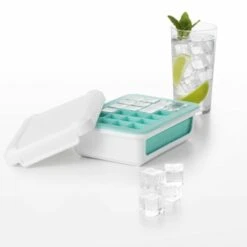 Covered Silicone Ice Cube Tray-Cocktail Cubes -OXO Sale Store covered silicone ice cube tray cocktail cubes 11154300 3