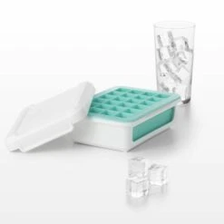 Covered Silicone Ice Cube Tray-Cocktail Cubes -OXO Sale Store covered silicone ice cube tray cocktail cubes 11154300 4