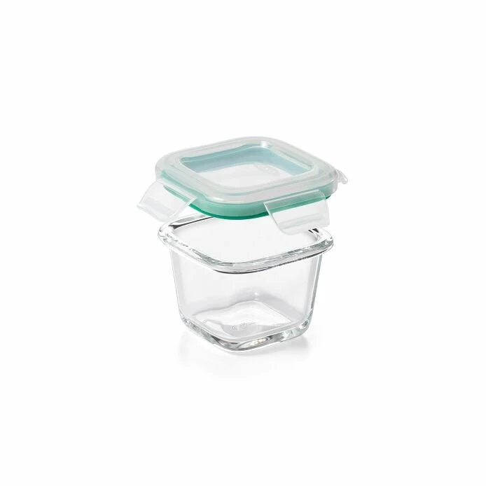 4 Piece Smart Seal Glass Mini Square Container Set 3 4 Piece Smart Seal Glass Mini Square Container Set - Image 3