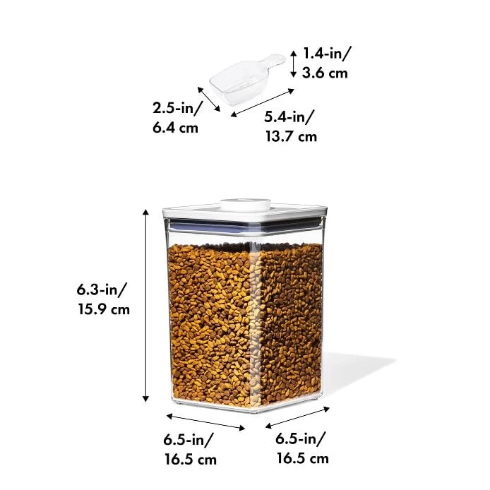 OXO Good Grips Pet POP Container – 4.4 Qt/4.2 L With Scoop 2 OXO Good Grips Pet POP Container – 4.4 Qt/4.2 L With Scoop - Image 2
