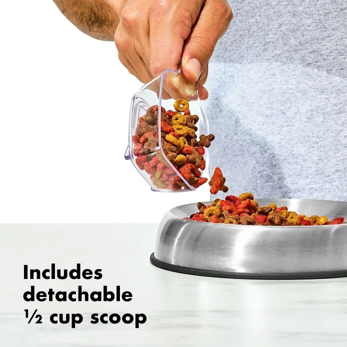 OXO Good Grips Pet POP Container – 6.0 Qt/5.7 L With Half Scoop 5 OXO Good Grips Pet POP Container – 6.0 Qt/5.7 L With Half Scoop - Image 5