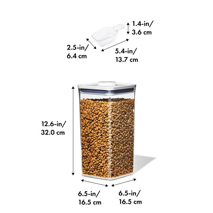 OXO Good Grips Pet POP Container – 6.0 Qt/5.7 L With Half Scoop 2 OXO Good Grips Pet POP Container – 6.0 Qt/5.7 L With Half Scoop - Image 2