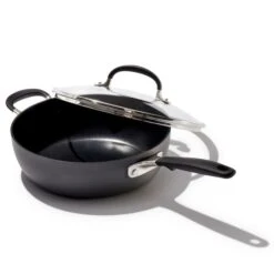 Non-Stick 3-Quart Chef's Pan With Lid And Helper Handles