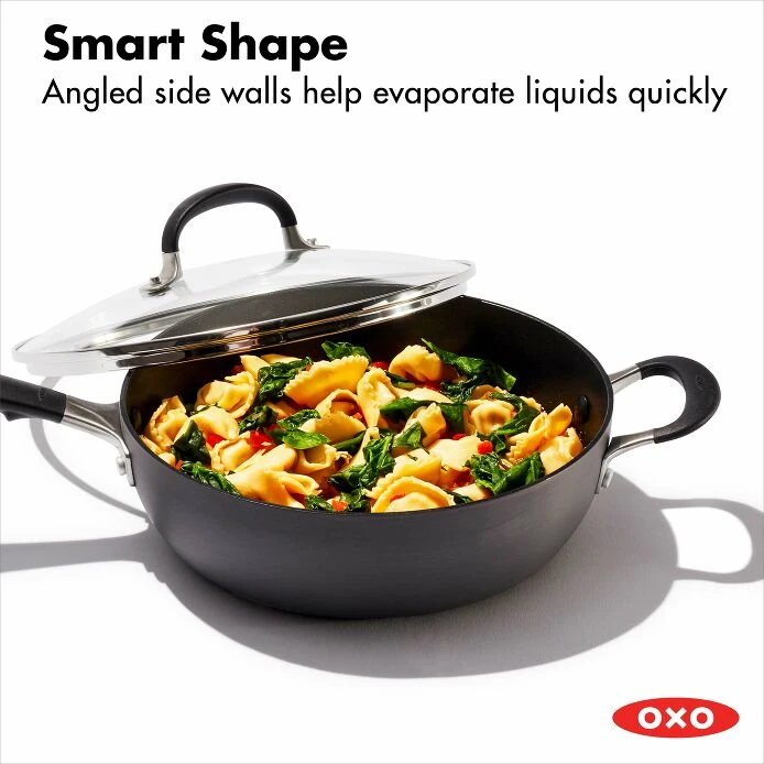 Non-Stick 3-Quart Chef's Pan With Lid And Helper Handles 2 Non-Stick 3-Quart Chef's Pan With Lid And Helper Handles - Image 2