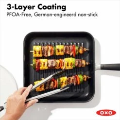 Non-Stick 11-Inch Grill Pan 8 Non-Stick 11-Inch Grill Pan -OXO Sale Store oxo 11insqugrill nonstick 1