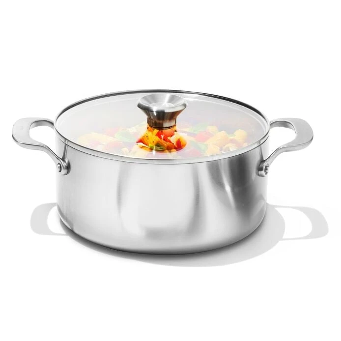 OXO Tri-Ply Stainless Non-Stick Mira Series 5.2 Qt Casserole With Lid 5 OXO Tri-Ply Stainless Non-Stick Mira Series 5.2 Qt Casserole With Lid - Image 5