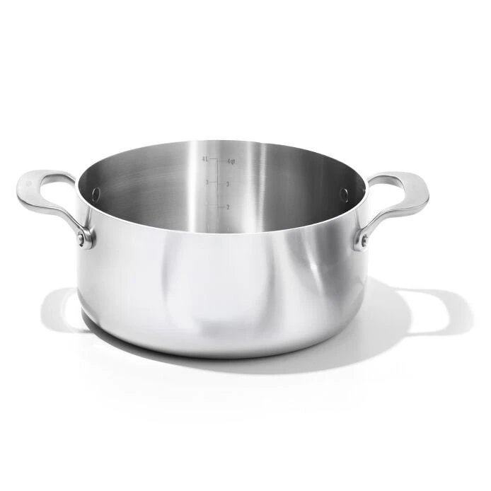 OXO Tri-Ply Stainless Non-Stick Mira Series 5.2 Qt Casserole With Lid 3 OXO Tri-Ply Stainless Non-Stick Mira Series 5.2 Qt Casserole With Lid - Image 3