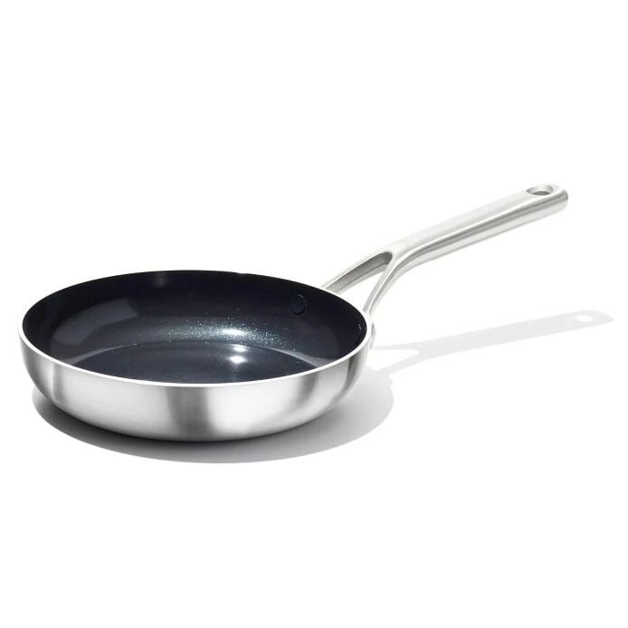 OXO Tri-Ply Stainless Non-Stick Mira Series 8-in Fry Pan 1 OXO Tri-Ply Stainless Non-Stick Mira Series 8-in Fry Pan
