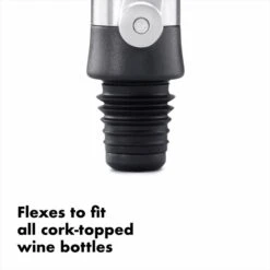 Steel Wine Stopper & Pourer 9 Steel Wine Stopper & Pourer -OXO Sale Store stl 11136400 8a 1